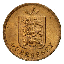 Coin, Guernsey, Double, 1903, Heaton, Birmingham, EF(40-45), Bronze, KM:10