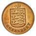 Coin, Guernsey, Double, 1933, Heaton, Birmingham, EF(40-45), Bronze, KM:11