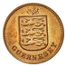 Coin, Guernsey, Double, 1933, Heaton, Birmingham, EF(40-45), Bronze, KM:11