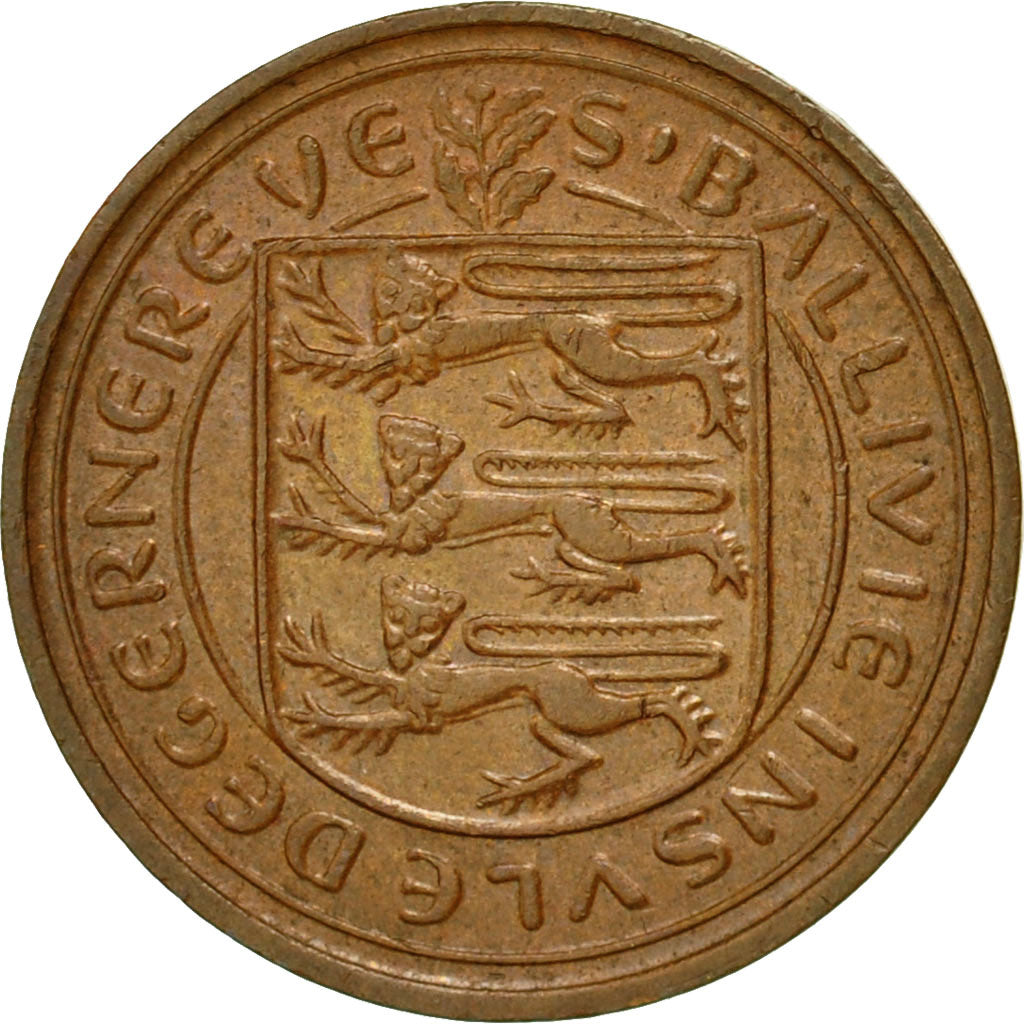 Münze, Guernsey, Elizabeth II, 1/2 New Penny, 1971, Heaton, SS, Bronze, KM:20