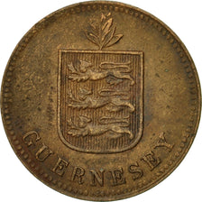 Münze, Guernsey, 2 Doubles, 1918, Heaton, Birmingham, SS, Bronze Plated Copper