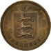 Coin, Guernsey, 2 Doubles, 1885, Heaton, Birmingham, VF(30-35), Bronze, KM:9