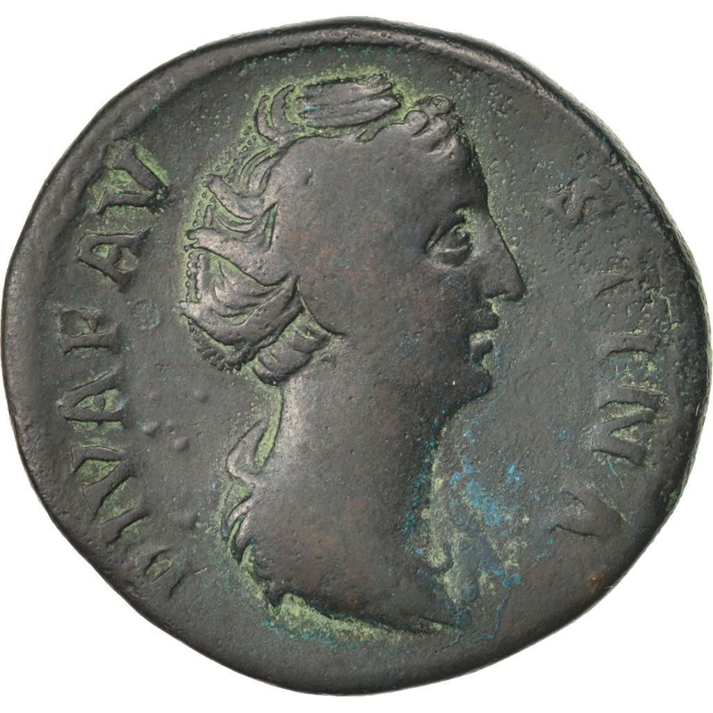 Faustina I, Sestertius, F(12-15), Copper, RIC #1116, 20.26