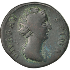 Faustina I, Sestertius, F(12-15), Copper, RIC #1116, 20.26