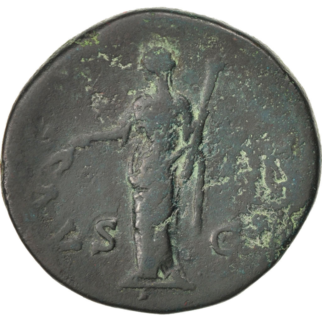 Faustina I, Sestertius, F(12-15), Copper, RIC #1116, 20.26
