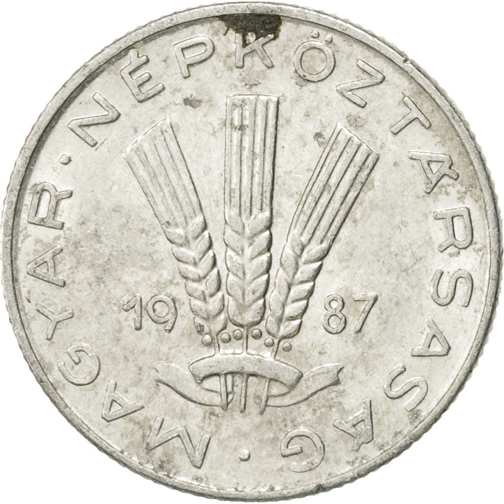 Moneta, Ungheria, 20 Fillér, 1987, Budapest, BB, Alluminio, KM:573