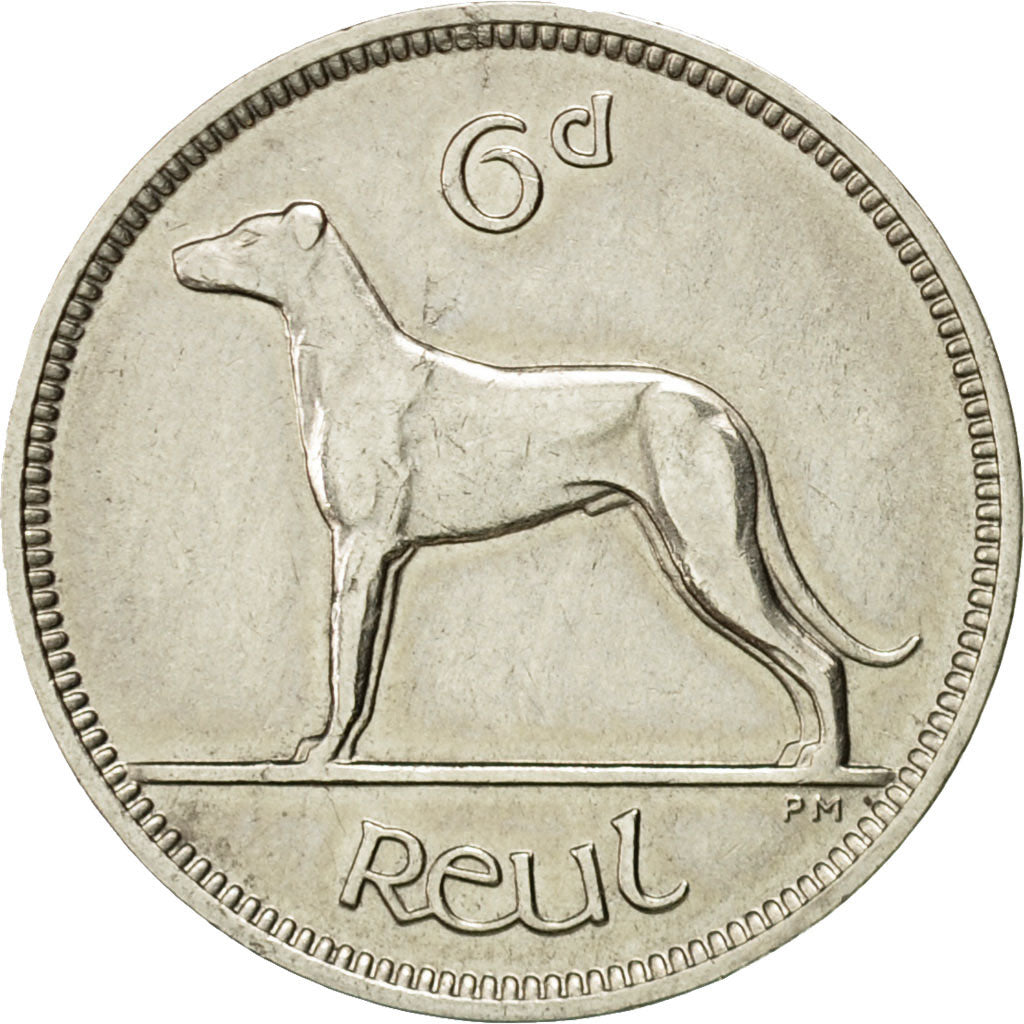Coin, IRELAND REPUBLIC, 6 Pence, 1928, MS(60-62), Nickel, KM:5