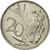 Moneda, Sudáfrica, 20 Cents, 1988, MBC, Níquel, KM:86