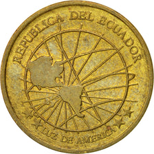 Coin, Ecuador, Centavo, Un, 2000, EF(40-45), Brass, KM:104
