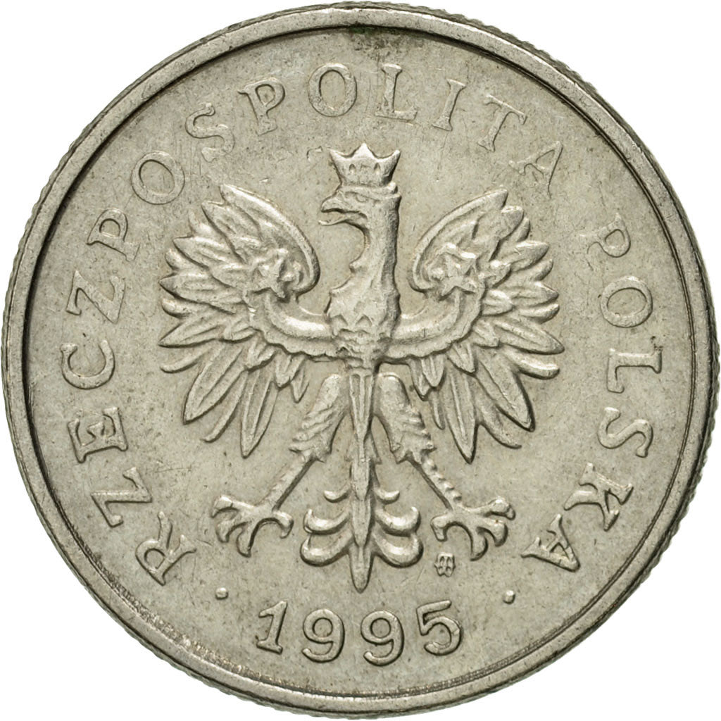 Moneta, Polonia, Zloty, 1995, Warsaw, BB+, Rame-nichel, KM:282
