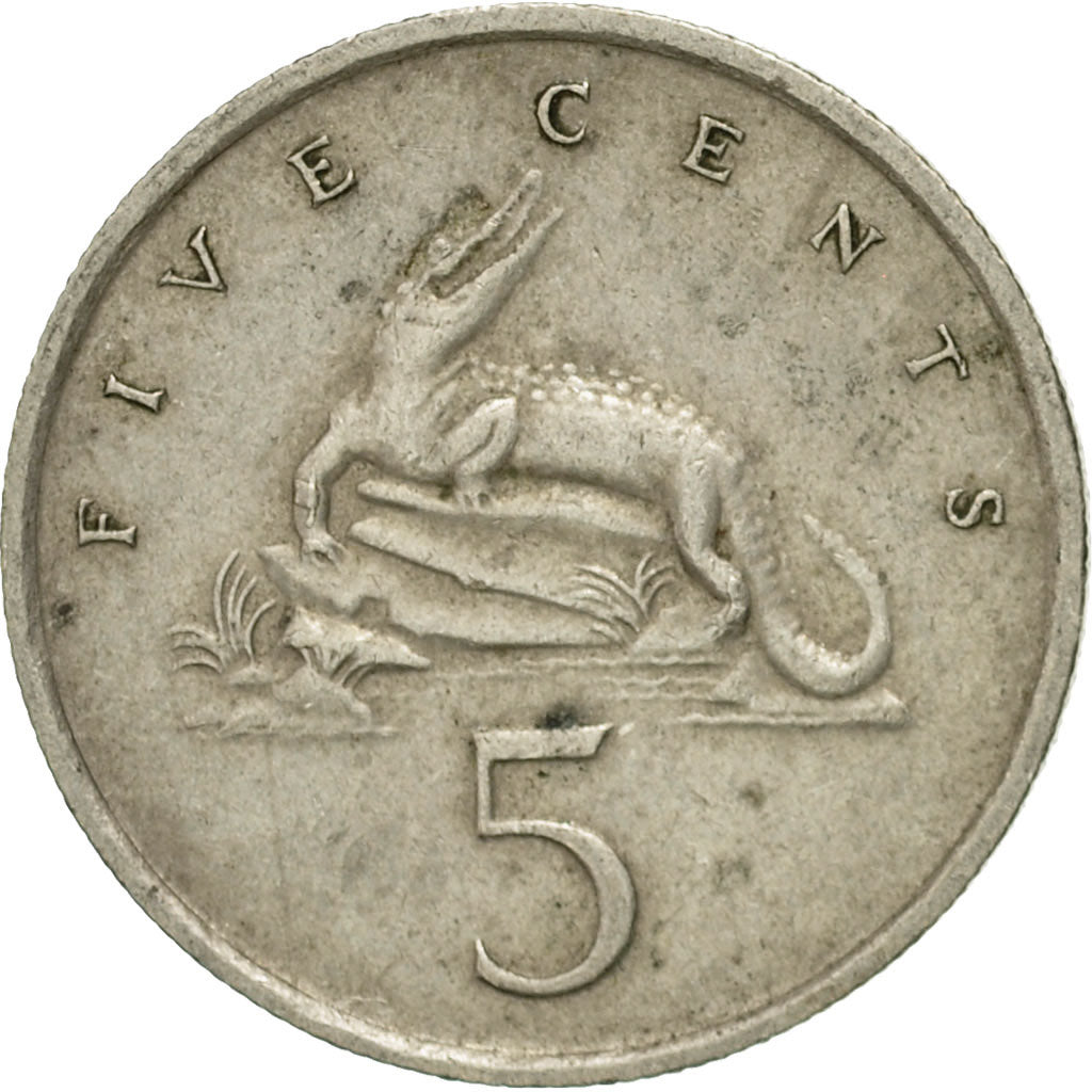 Coin, Jamaica, Elizabeth II, 5 Cents, 1983, Franklin Mint, EF(40-45)