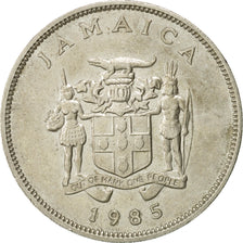 Coin, Jamaica, Elizabeth II, 25 Cents, 1985, Franklin Mint, AU(50-53)