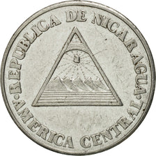 Moneta, Nicaragua, 50 Centavos, 1994, EF(40-45), Stal chromowana, KM:83
