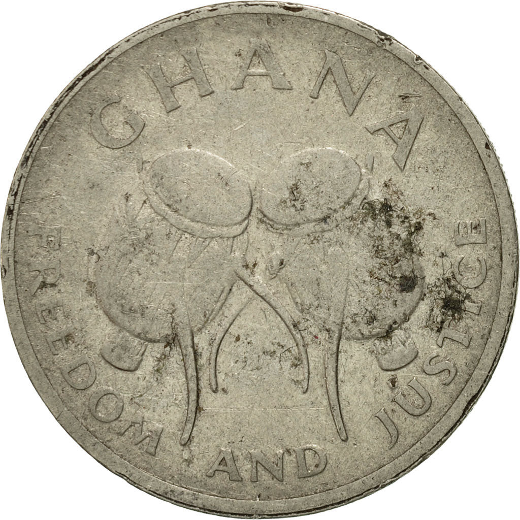 Coin, Ghana, 50 Cedis, 1997, EF(40-45), Nickel plated steel, KM:31a