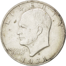 UNITED STATES, Eisenhower Dollar, Dollar, 1971, U.S. Mint, KM #203a, EF(40-45),.