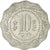 Moneta, INDIE-REPUBLIKA, 10 Paise, 1973, AU(50-53), Aluminium, KM:27.1
