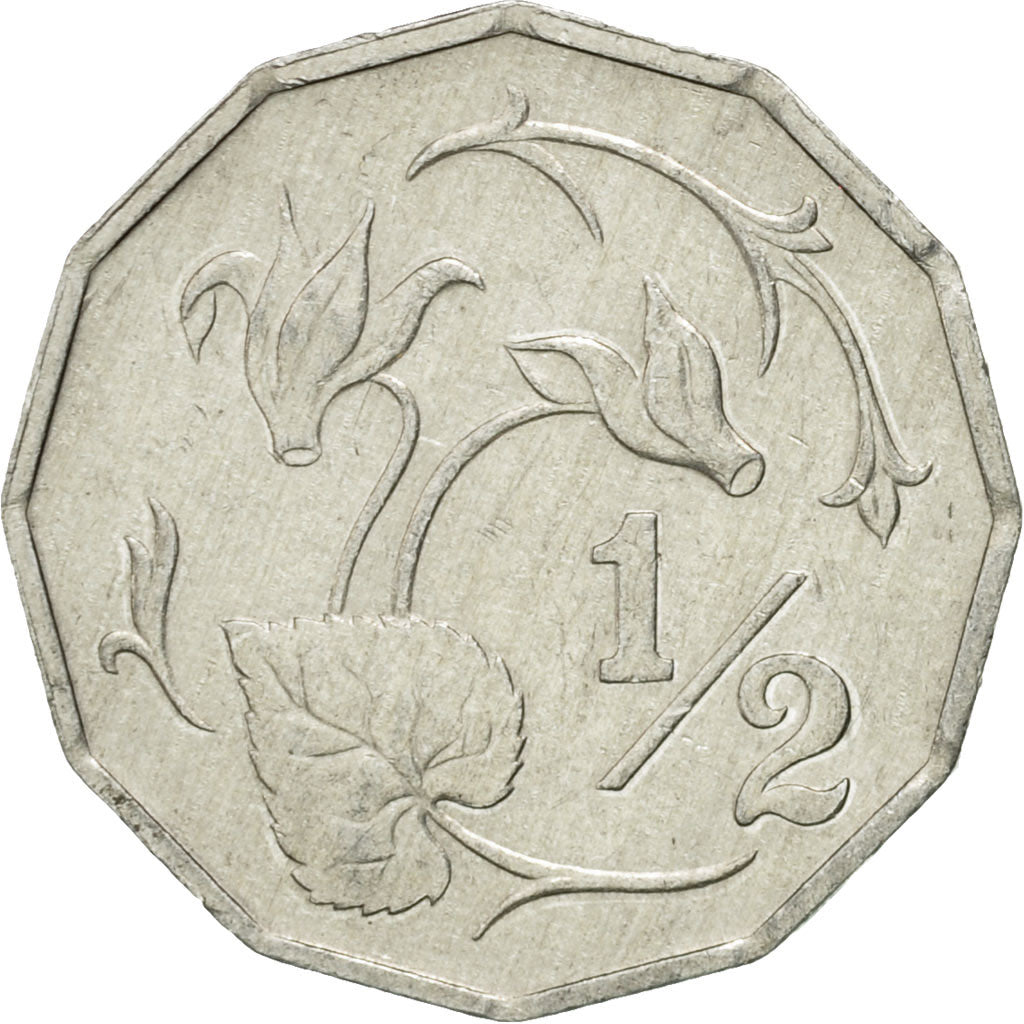 Coin, Cyprus, Half Cent, 1983, AU(50-53), Aluminum, KM:52