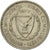 Moneta, Cypr, 25 Mils, 1977, AU(50-53), Miedź-Nikiel, KM:40
