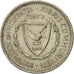 Moneda, Chipre, 25 Mils, 1977, MBC+, Cobre - níquel, KM:40