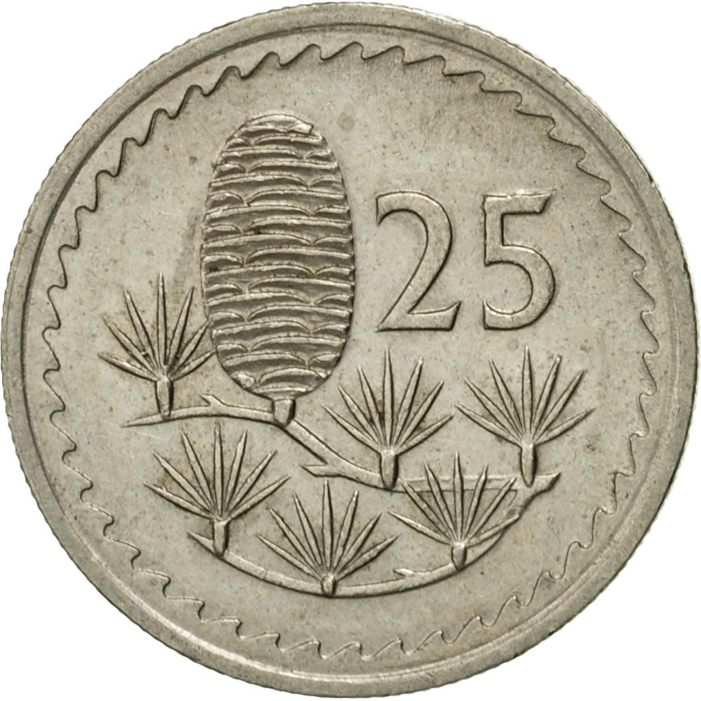 Monnaie, Chypre, 25 Mils, 1977, TTB+, Copper-nickel, KM:40