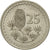 Coin, Cyprus, 25 Mils, 1977, AU(50-53), Copper-nickel, KM:40