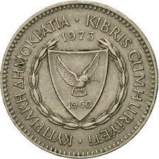 Coin, Cyprus, 50 Mils, 1973, EF(40-45), Copper-nickel, KM:41