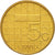 Moneta, Holandia, Beatrix, 5 Gulden, 1991, EF(40-45), Brąz pokryty Niklem