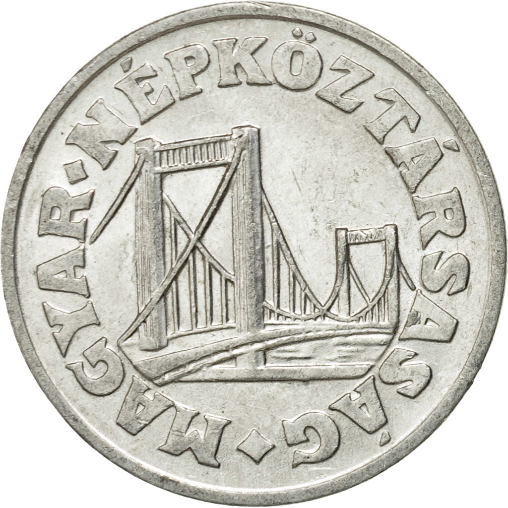 Moneda, Hungría, 50 Fillér, 1986, Budapest, MBC+, Aluminio, KM:574