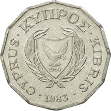 Moneta, Cypr, Half Cent, 1983, EF(40-45), Aluminium, KM:52