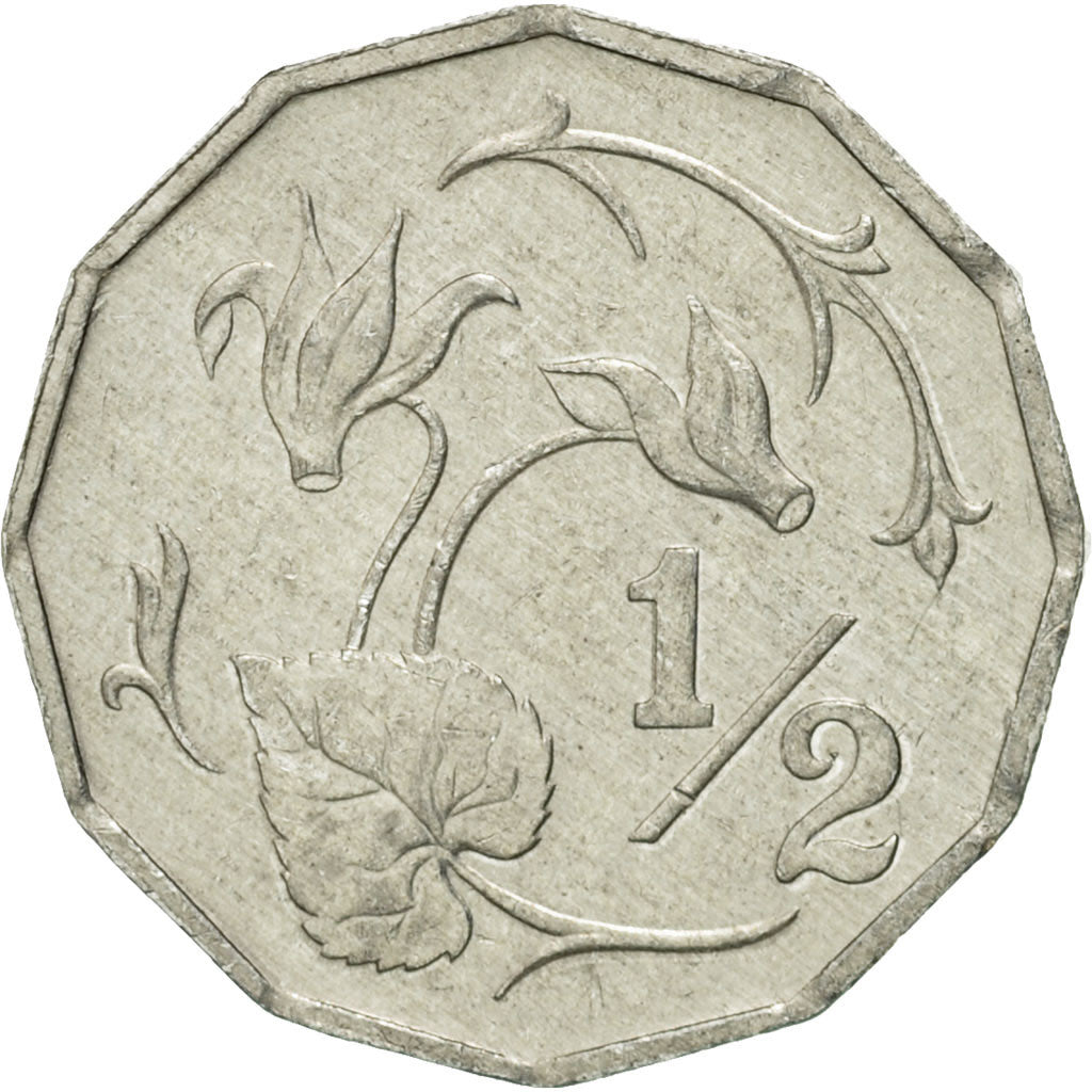 Moneta, Cypr, Half Cent, 1983, EF(40-45), Aluminium, KM:52