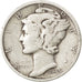 UNITED STATES, Mercury Dime, Dime, 1945, U.S. Mint, KM #140, EF(40-45), Silver,.