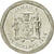 Moneda, Jamaica, Elizabeth II, 5 Dollars, 1996, British Royal Mint, MBC, Níquel