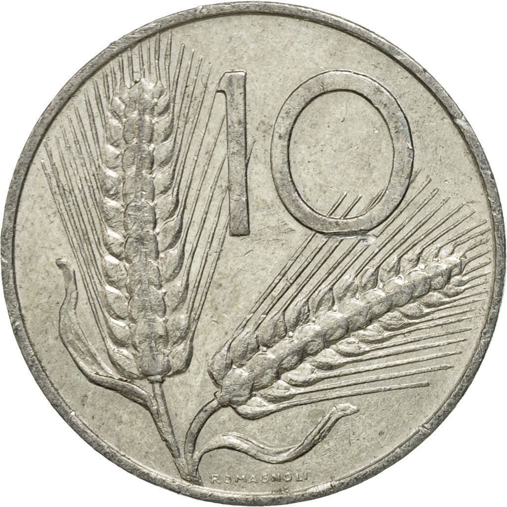 Münze, Italien, 10 Lire, 1976, Rome, SS, Aluminium, KM:93