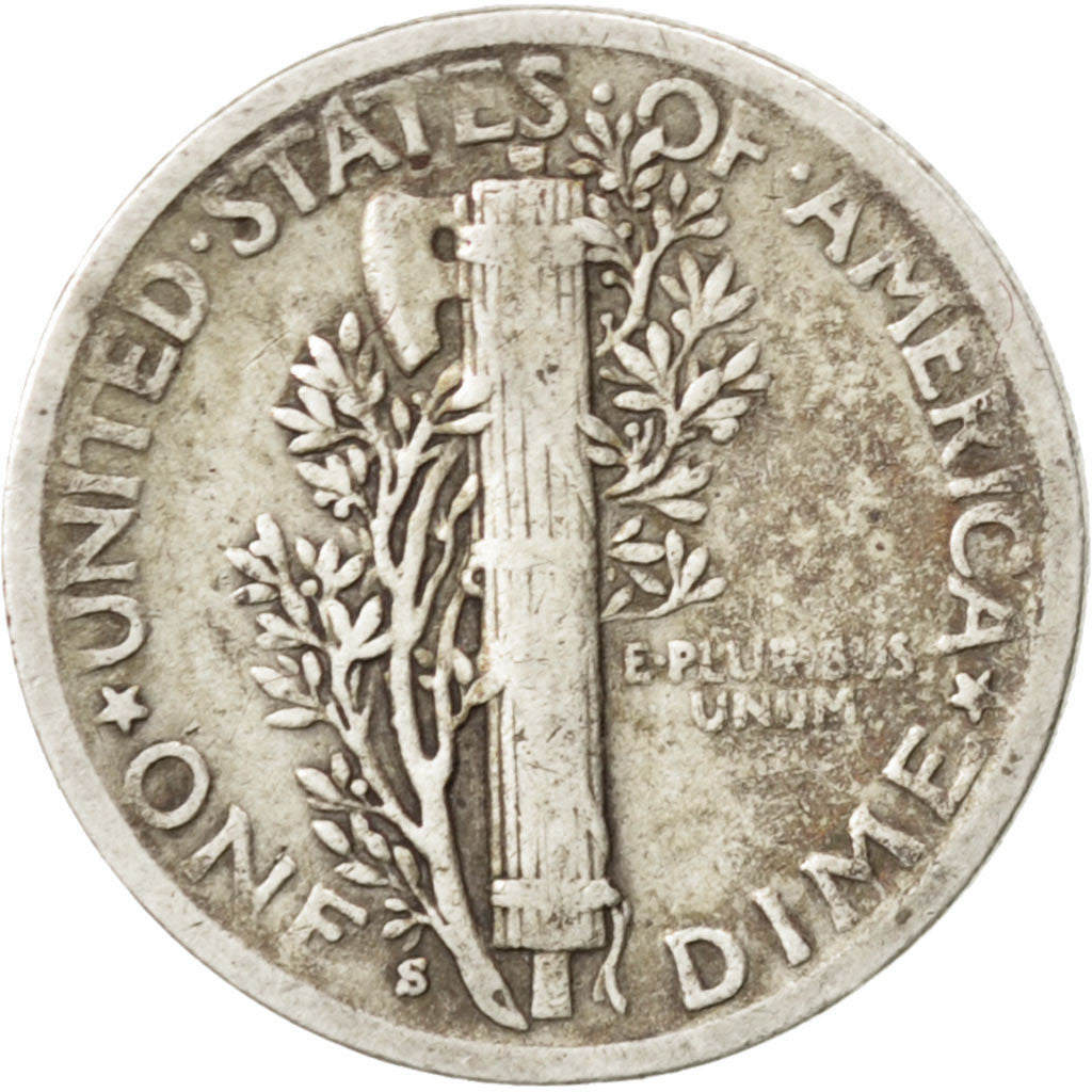 UNITED STATES, Mercury Dime, Dime, 1940, U.S. Mint, KM #140, EF(40-45), Silver,.