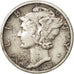 UNITED STATES, Mercury Dime, Dime, 1943, U.S. Mint, KM #140, EF(40-45), Silver,.