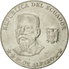 Moneda, Ecuador, 50 Centavos, Cincuenta, 2000, MBC, Acero, KM:108