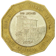 Coin, Sierra Leone, 500 Leones, 2004, EF(40-45), Bi-Metallic, KM:296
