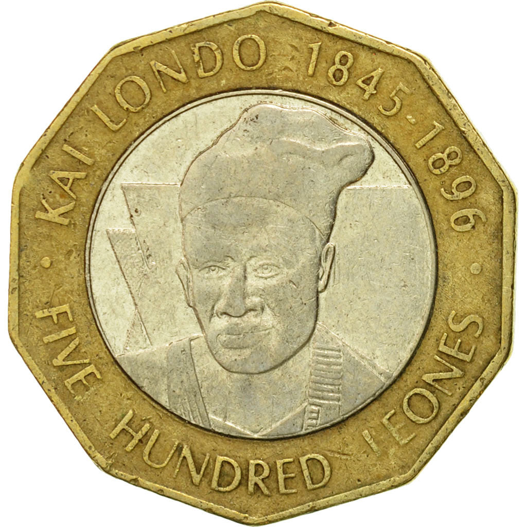 Coin, Sierra Leone, 500 Leones, 2004, EF(40-45), Bi-Metallic, KM:296