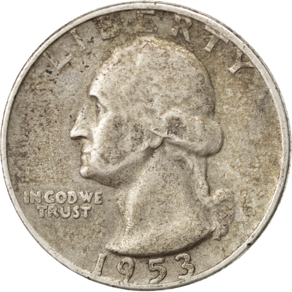 UNITED STATES, Washington Quarter, Quarter, 1953, U.S. Mint, KM #164,...
