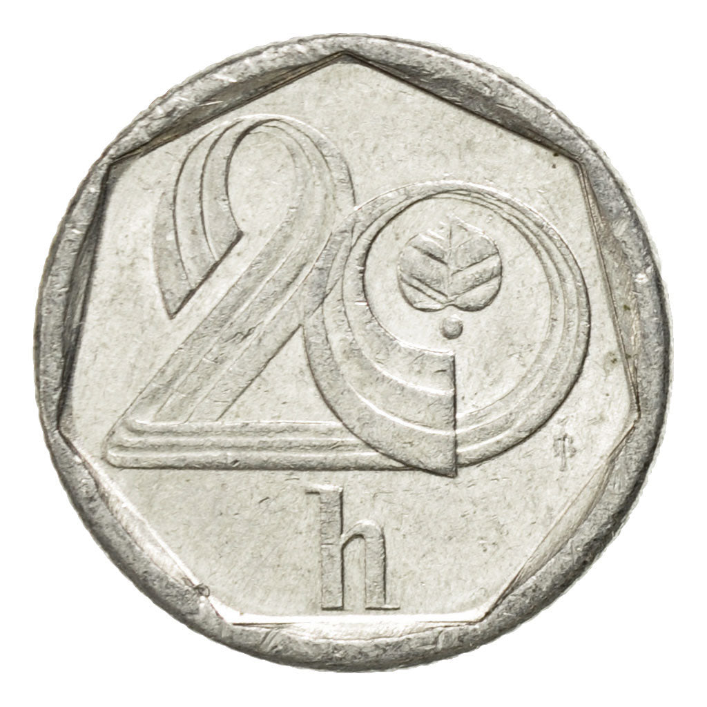Monnaie, République Tchèque, 20 Haleru, 1997, TTB+, Aluminium, KM:2.1