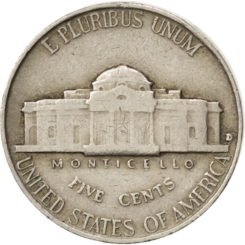 UNITED STATES, Jefferson Nickel, 5 Cents, 1946, U.S. Mint, KM #A192, EF(40-45),.