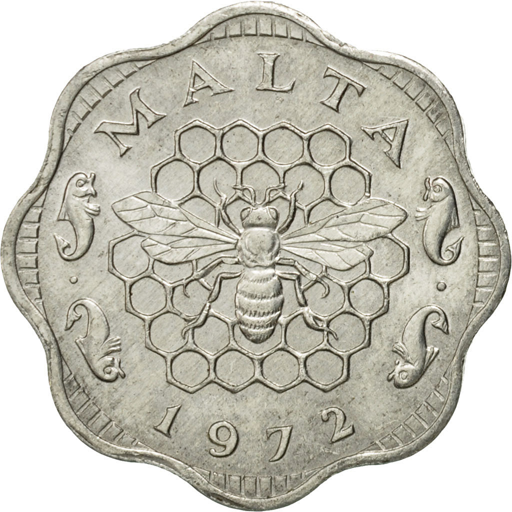 Coin, Malta, 3 Mils, 1972, British Royal Mint, AU(50-53), Aluminum, KM:6