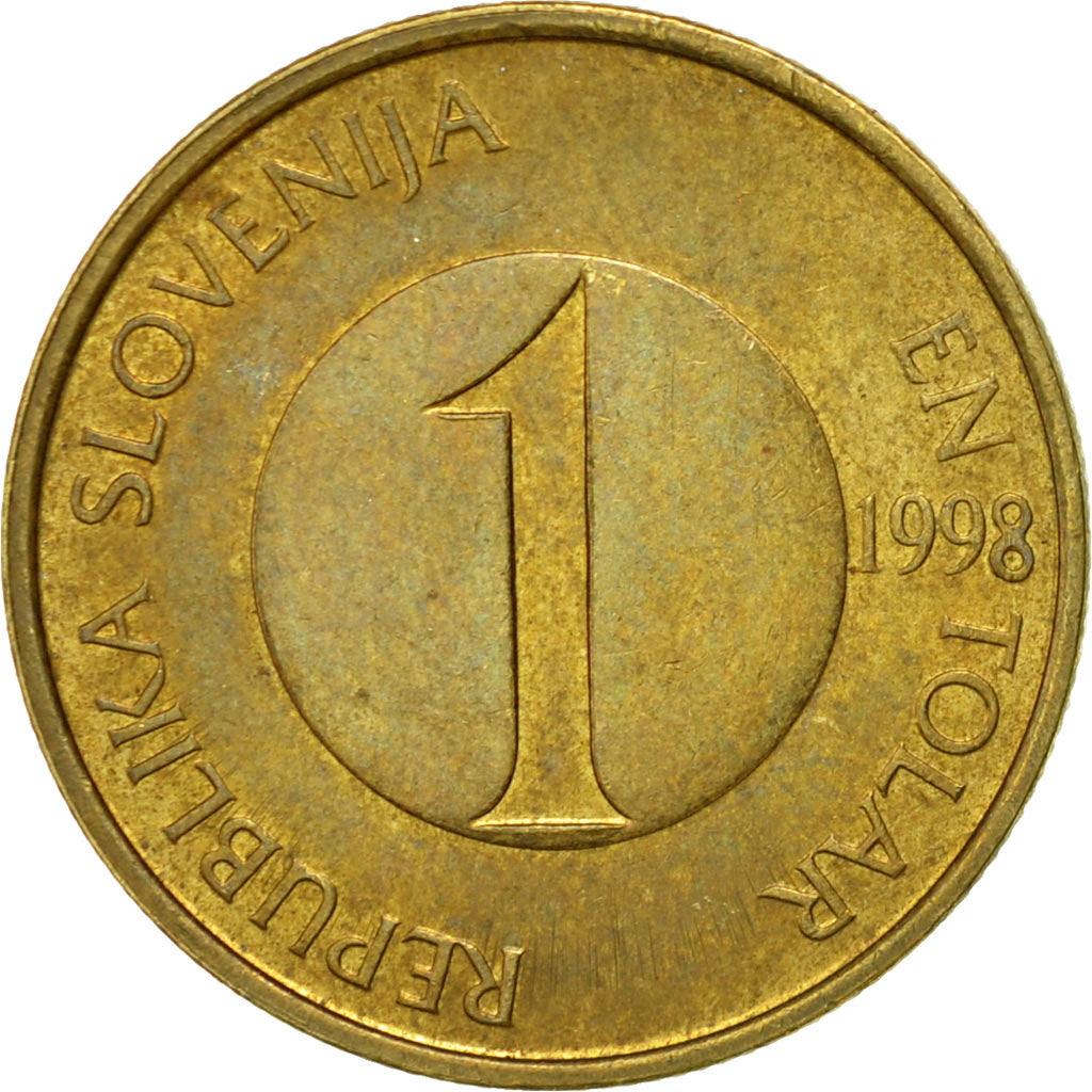 Coin, Slovenia, Tolar, 1998, EF(40-45), Nickel-brass, KM:4