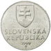 Moneta, Słowacja, 20 Halierov, 1999, EF(40-45), Aluminium, KM:18