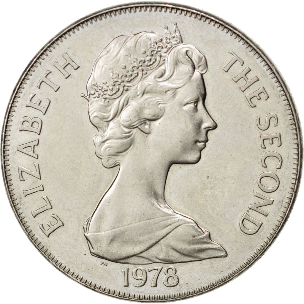 SAINT HELENA, 25 Pence, Crown, 1978, Pobjoy Mint, KM #7, MS(60-62),...