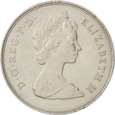 GREAT BRITAIN, 25 New Pence, 1981, KM #925, AU(55-58), Copper-Nickel, 38.61,...