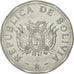 Coin, Bolivia, 2 Bolivianos, 1991, EF(40-45), Stainless Steel, KM:206.1
