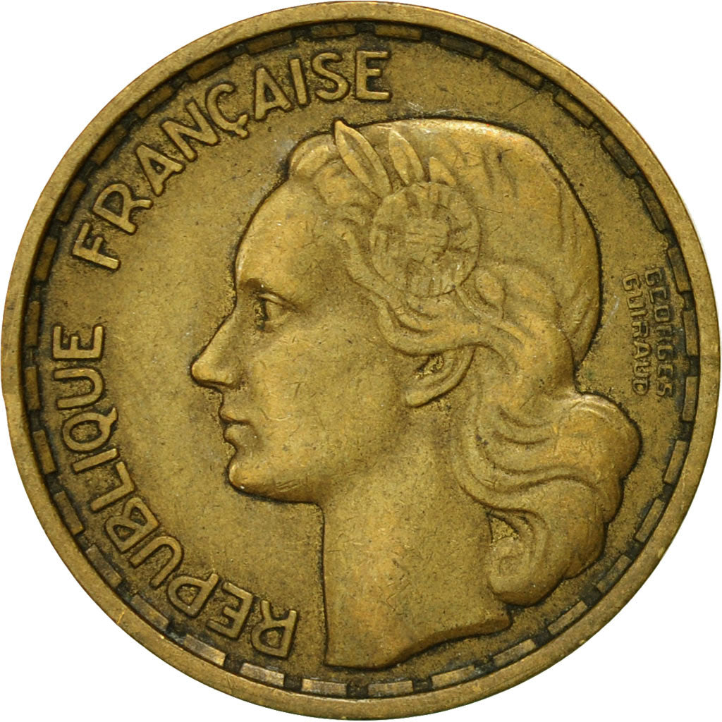 Coin, France, Guiraud, 20 Francs, 1950, Paris, EF(40-45), Aluminum-Bronze