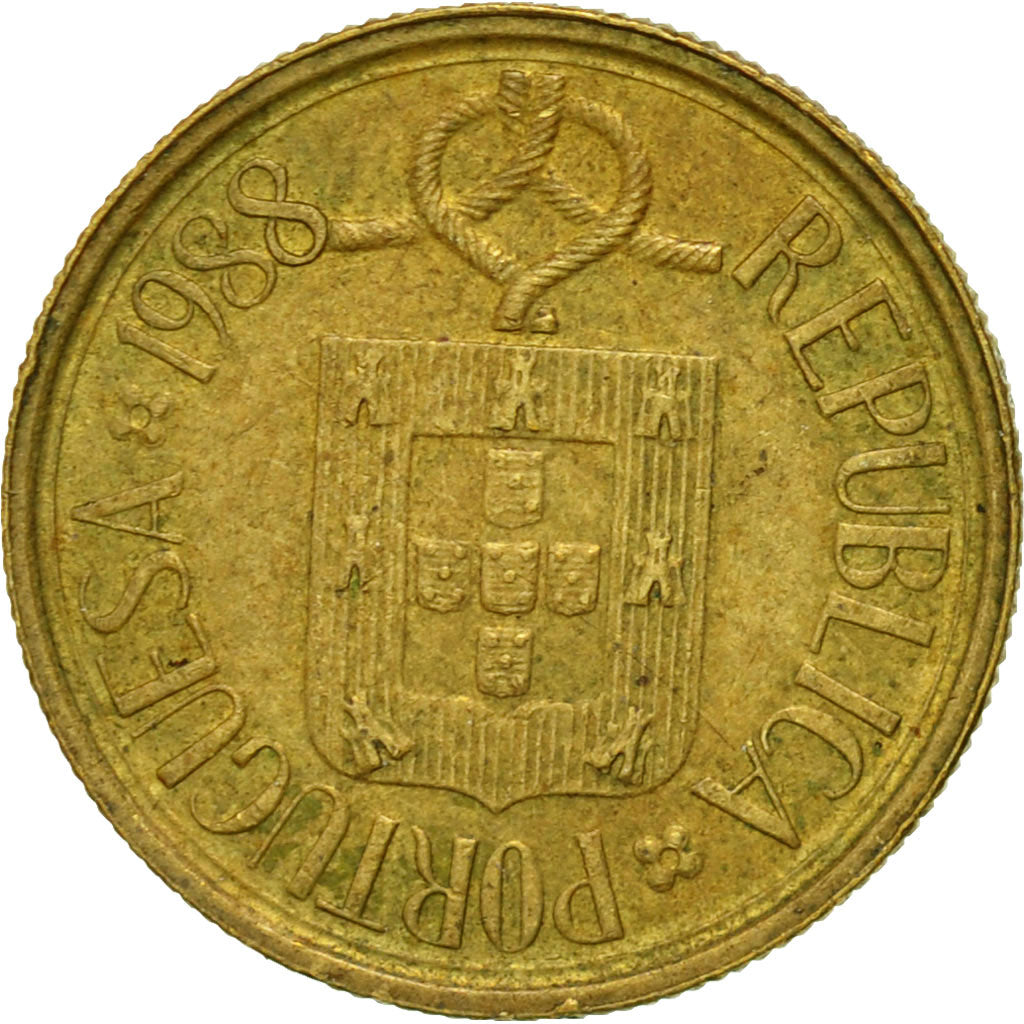 Monnaie, Portugal, Escudo, 1988, TTB, Nickel-brass, KM:631