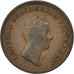 GERMAN STATES, Kreuzer, 1833, KM #197.2, EF(40-45), Copper, 4.05